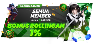 BONUS ROLLINGAN CASINO 1%